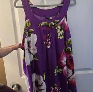 Beachy Floral Sleeveless Top